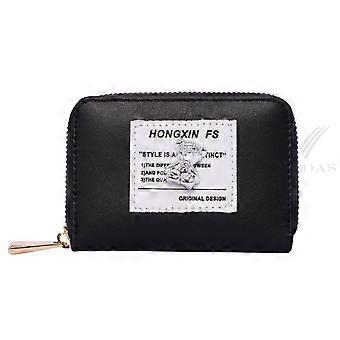 PU Leather Coin Purse Small Short Format with Zippered for Outgoing Shopping
