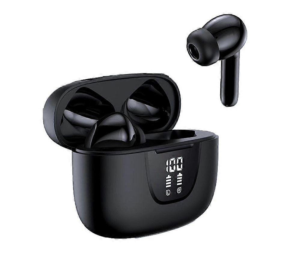 CW39 Wireless Earbuds, Bluetooth 5.3, 76H Playtime, IPX7 Waterproof, LED Display
