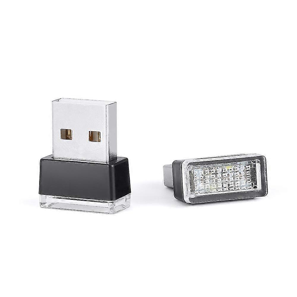 2025 4pcs Universal Mini Usb Car Interior Led Light
