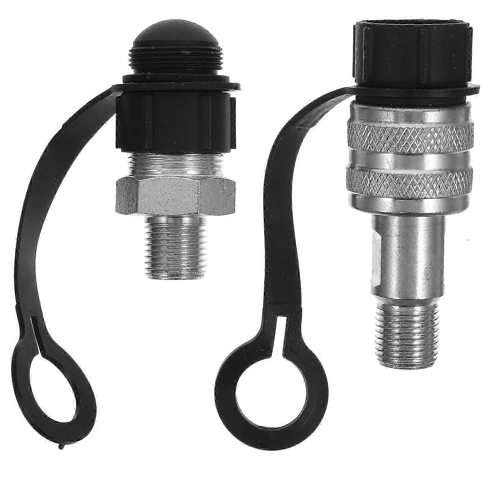 2pcs Hydraulic Quick Connect Coupling Hydraulic Quick Connecting Adapters With Plug(M6x15) 2025
