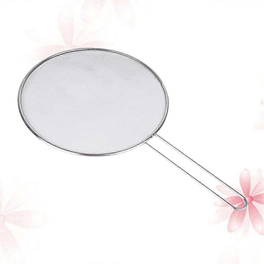 Oil Sifter Cooking Filter Rust-Resistant Silver Hand Held Kitchen Tool