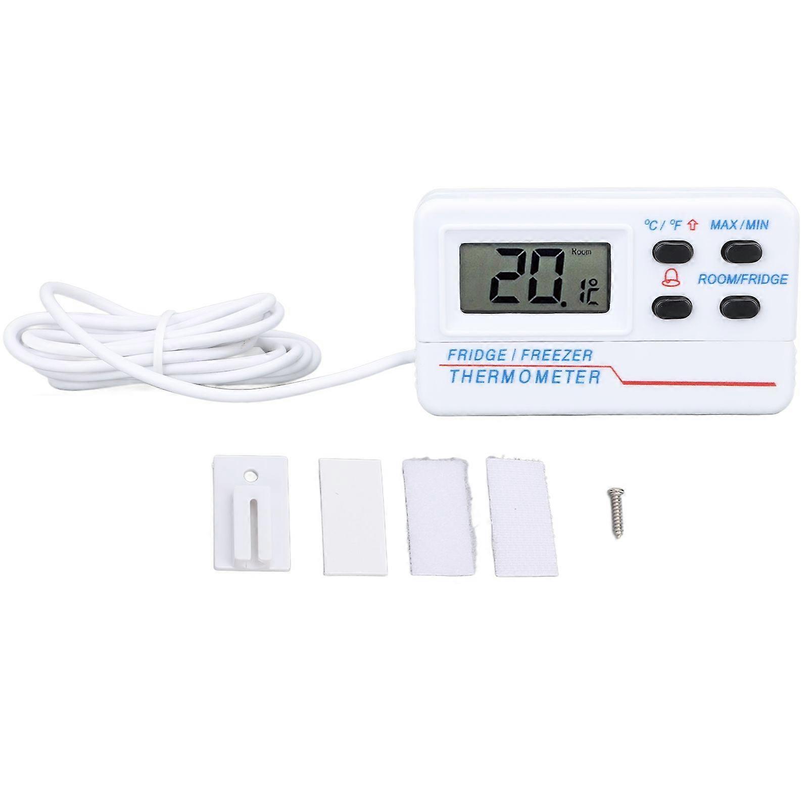 Digital Refrigerator Thermometer 50 to 70 58 to 158 High Accuracy Digital Freezer Temperature Meter with Alarm Function
