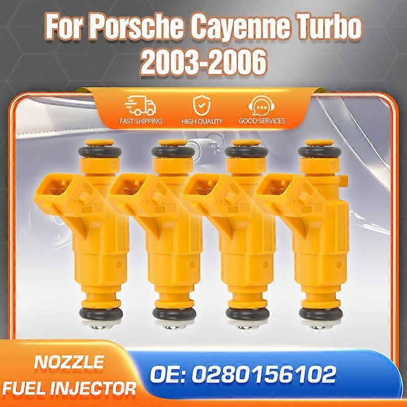 Applicable Fuel Injector Nozzle For Porsche Cayenne Turbo E1 9PA 4.5L V8 2003 2004 2005 2006 Car Accessories 0280156102 94860513100 62698