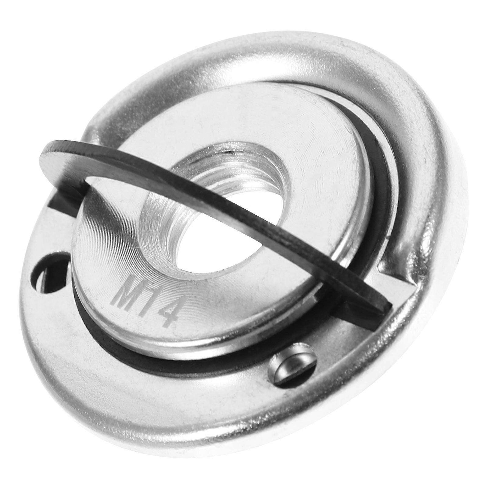 Locking Nut Angle Grinder Accessory for Electrical Grinder 2Pcs Silver Steel