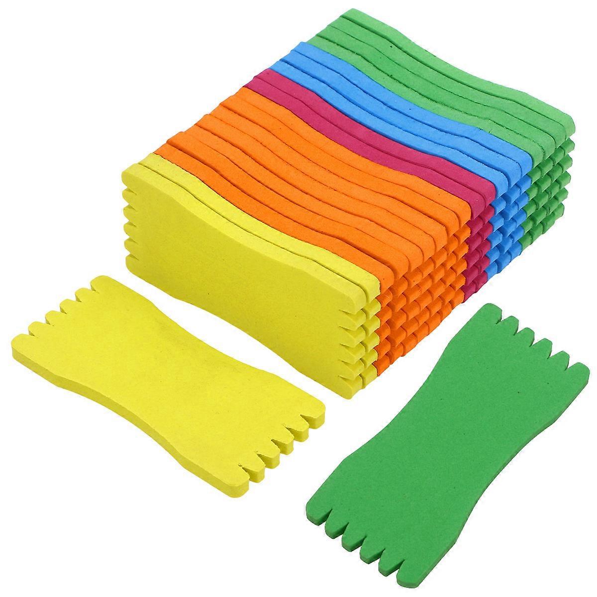 Fishing Equipment Colorful Sponge Coils For Fishing Enthusiasts Size 12X5X0.6Cm Portable For Fishing Trip 20Pack
