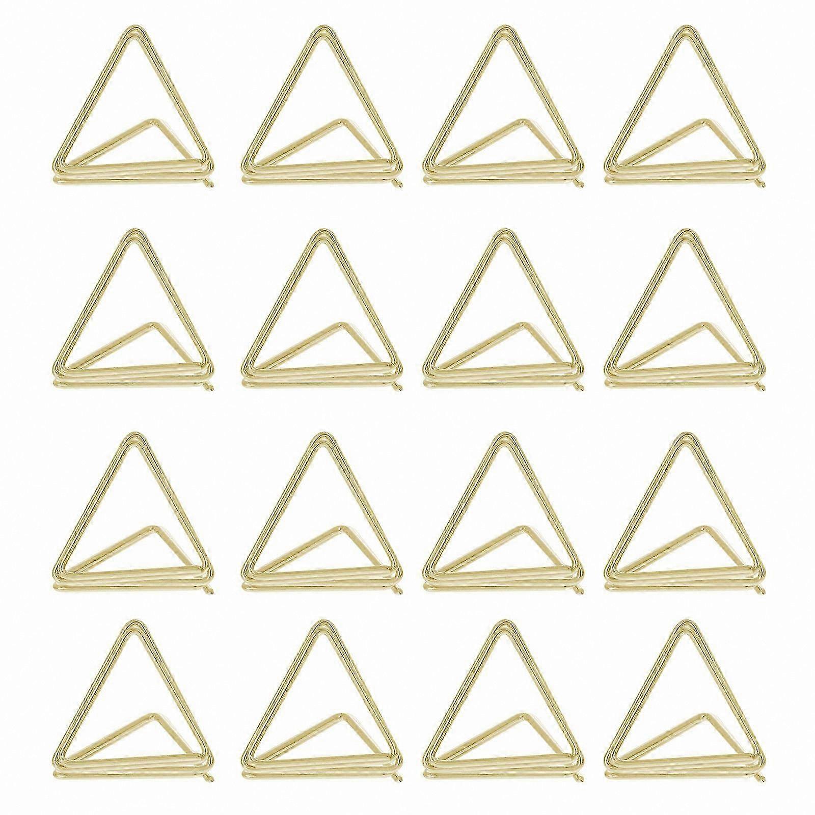 Corner Paper Clips for Photos and Office Use, 25 Pack, Double Triangle Design (2.2x2x1.7cm)