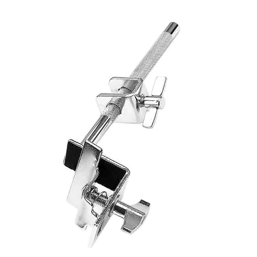 Drum Kit Cowbell Clamp Musical Instruments Silver Mounting Extension Stand 6.1×2.1×1.9in Clamping 1Pcs