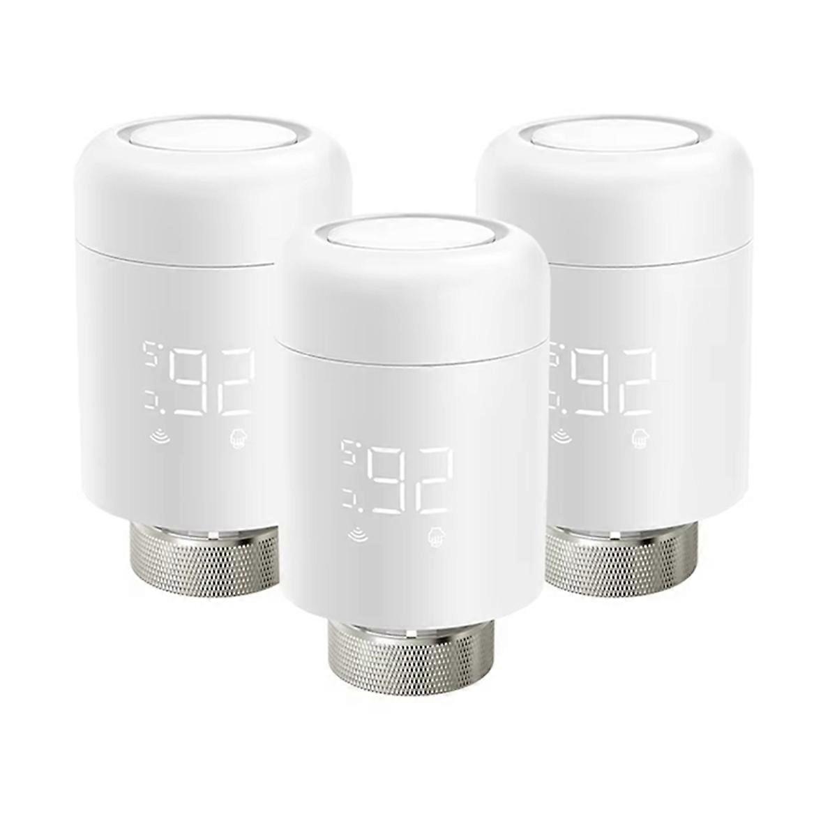 3PCS Tuya Radiator Actuator Valve,Smart Thermostat Temperature Controller Works with , Home,