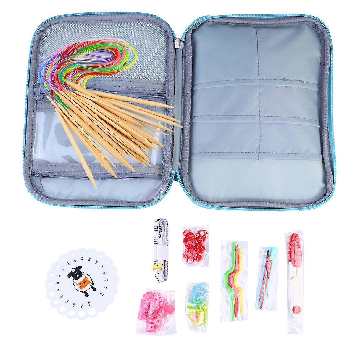 Knitting Accessories Hand Knitting Tool Storage Case 1Set for Craft Use