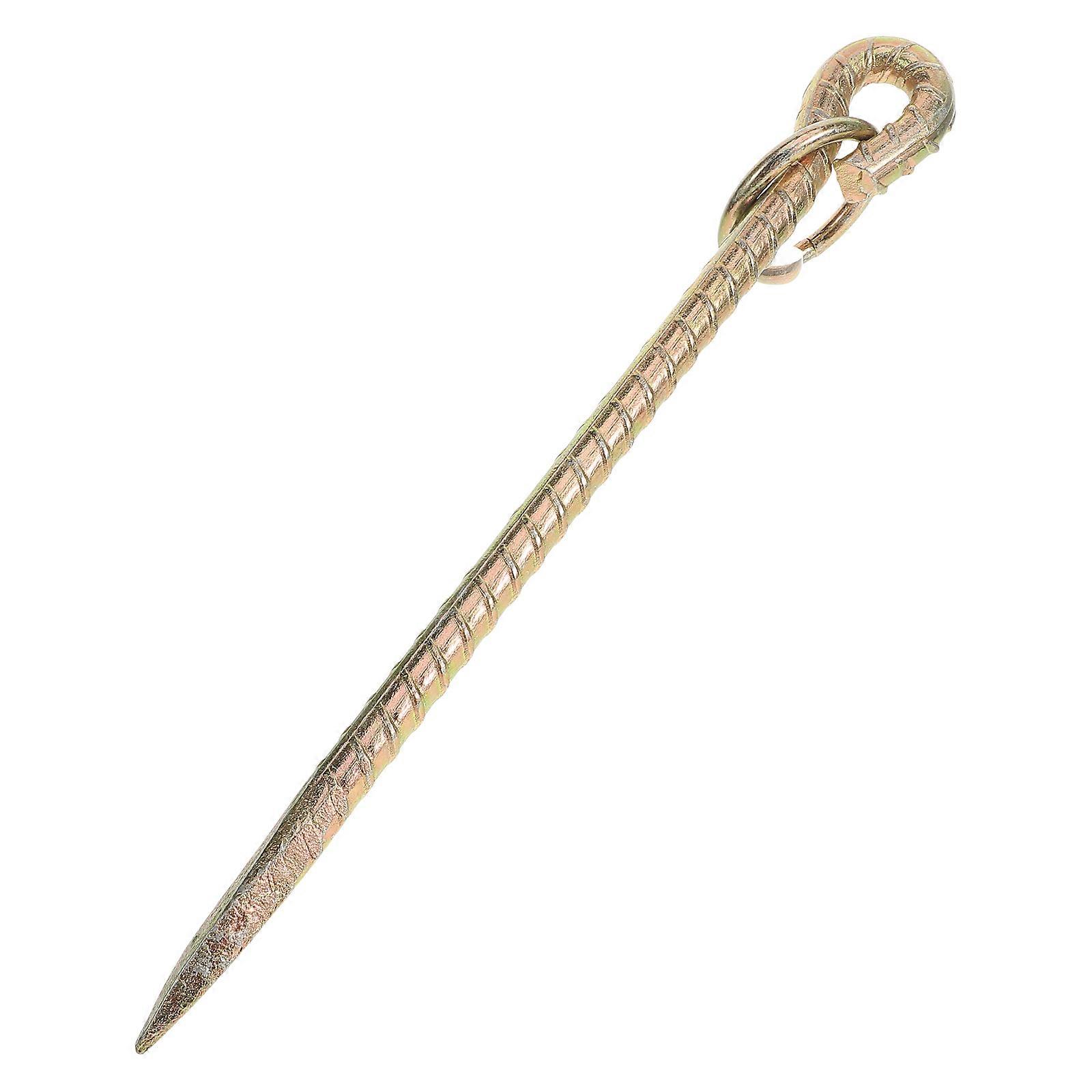 Golden Iron Tie Out Stake for Farm Use Durable Large Dog Ground Anchor