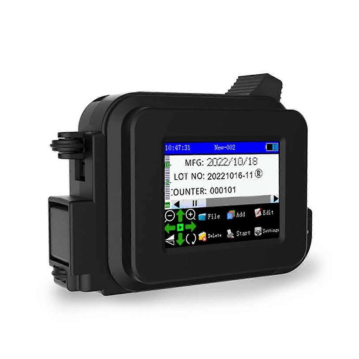 12.7mm Portable Mini Printer Handheld Inkjet Printer Text QR Barcode Batch Number Logo Image Coding