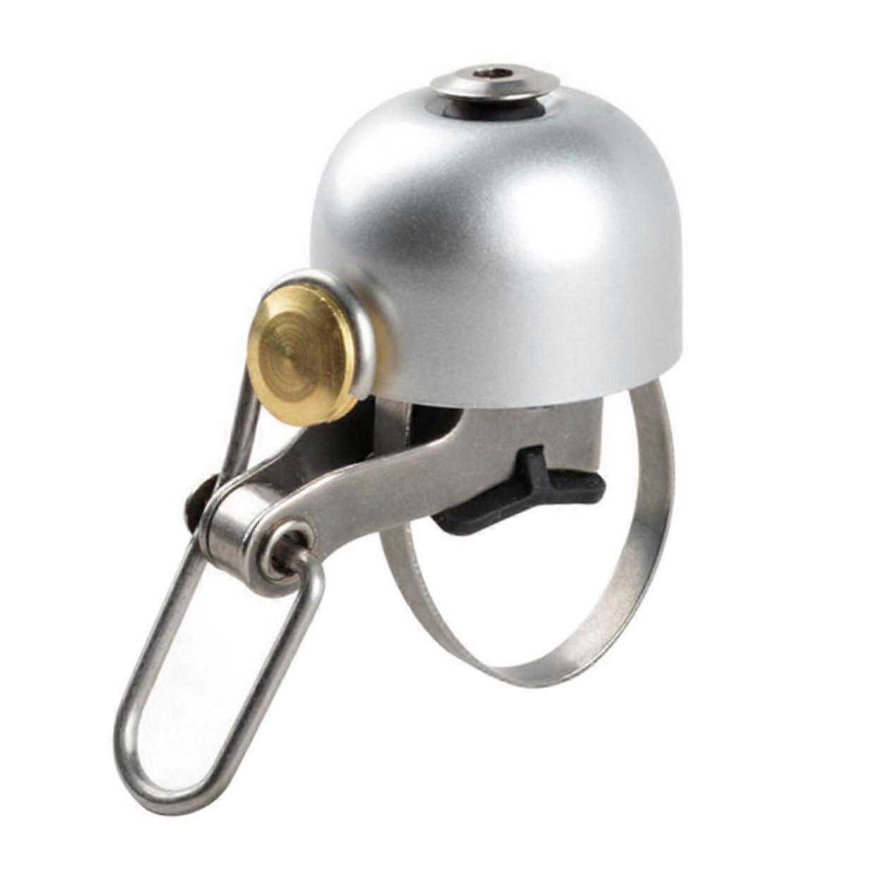 Retro Cycle Handlebar Bell Ultra Loud Metal Ring For Bikes Silver Vintage Style Easy Install Road And Mountain Cycling