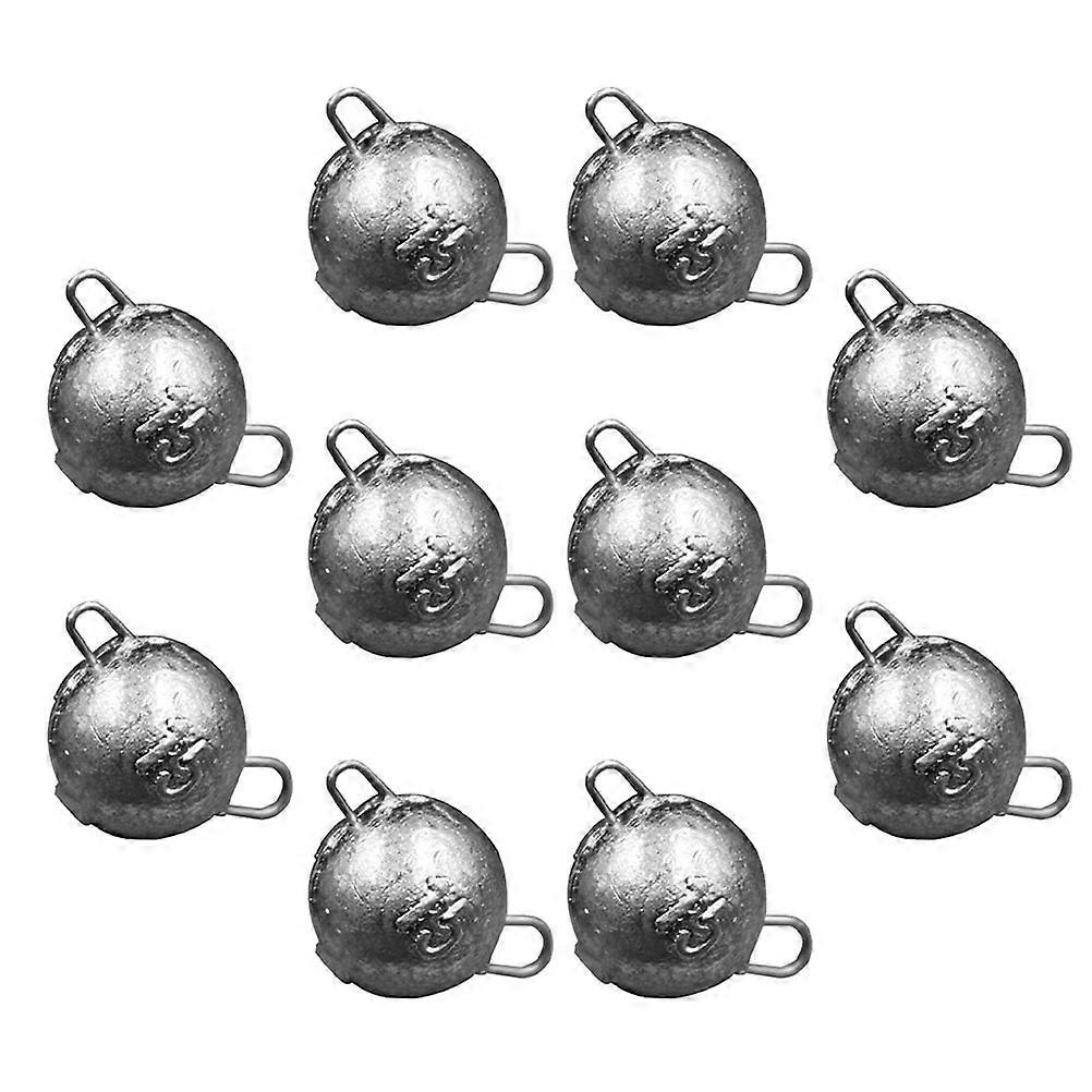 Practical Round Fishing for Fishing 10Pcs Silver