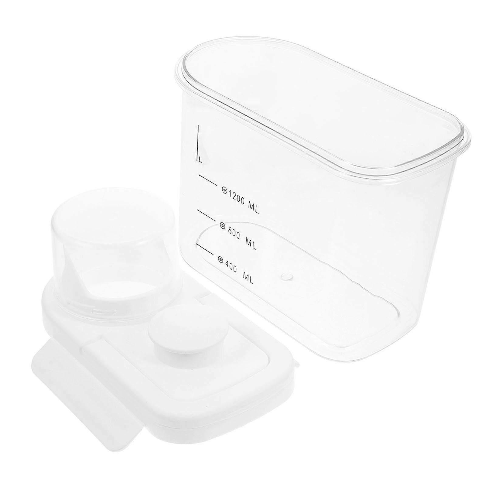 Clear Transparent Kitchen Storage Jars 2Pcs Airtight Containers 2.8L For Household Dry Food Storage With Dust Proof Functionality