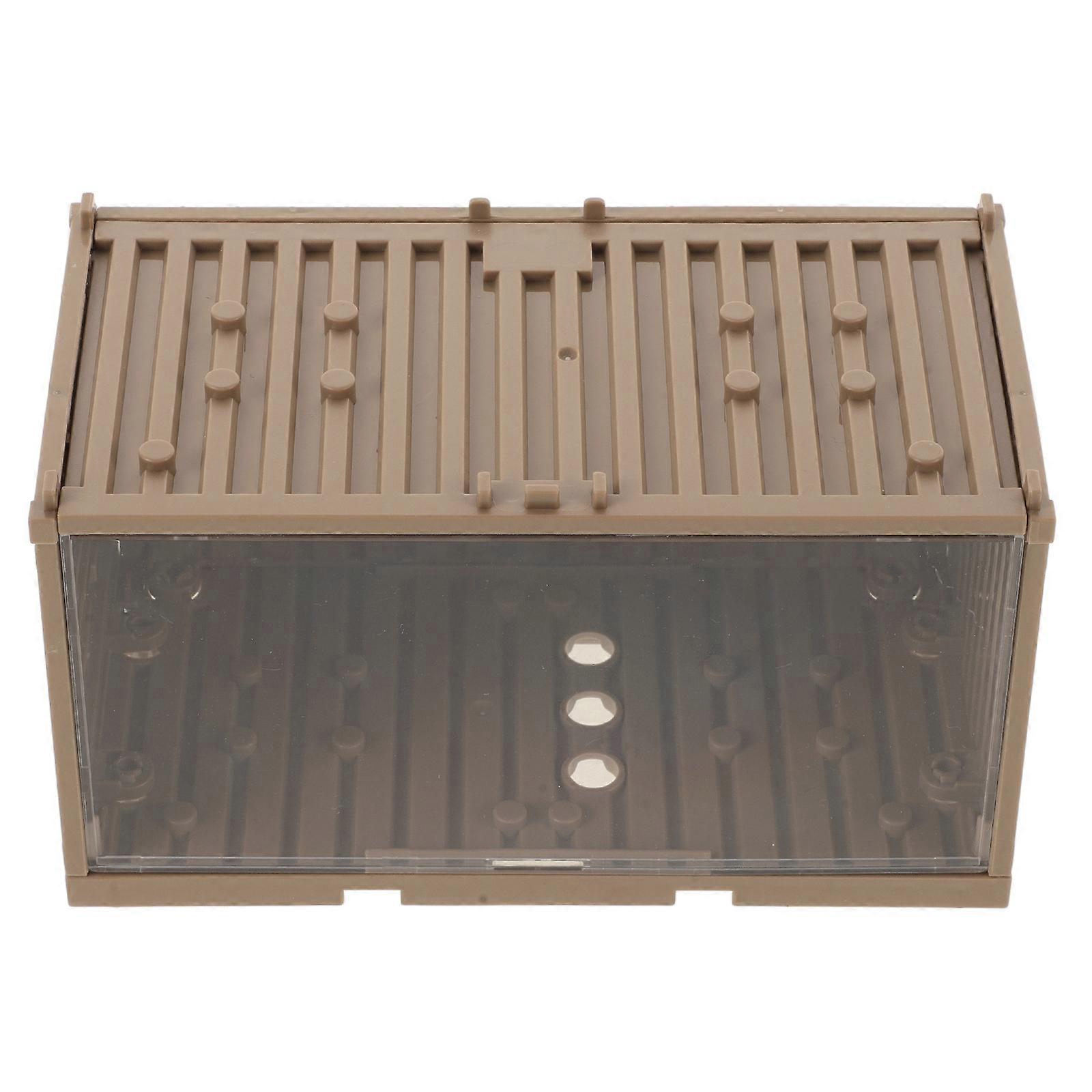 Plastic Building Blocks Storage Container For Mini Figures And Toys With Container Shape Design Suitable For Kids Room 4Pcs