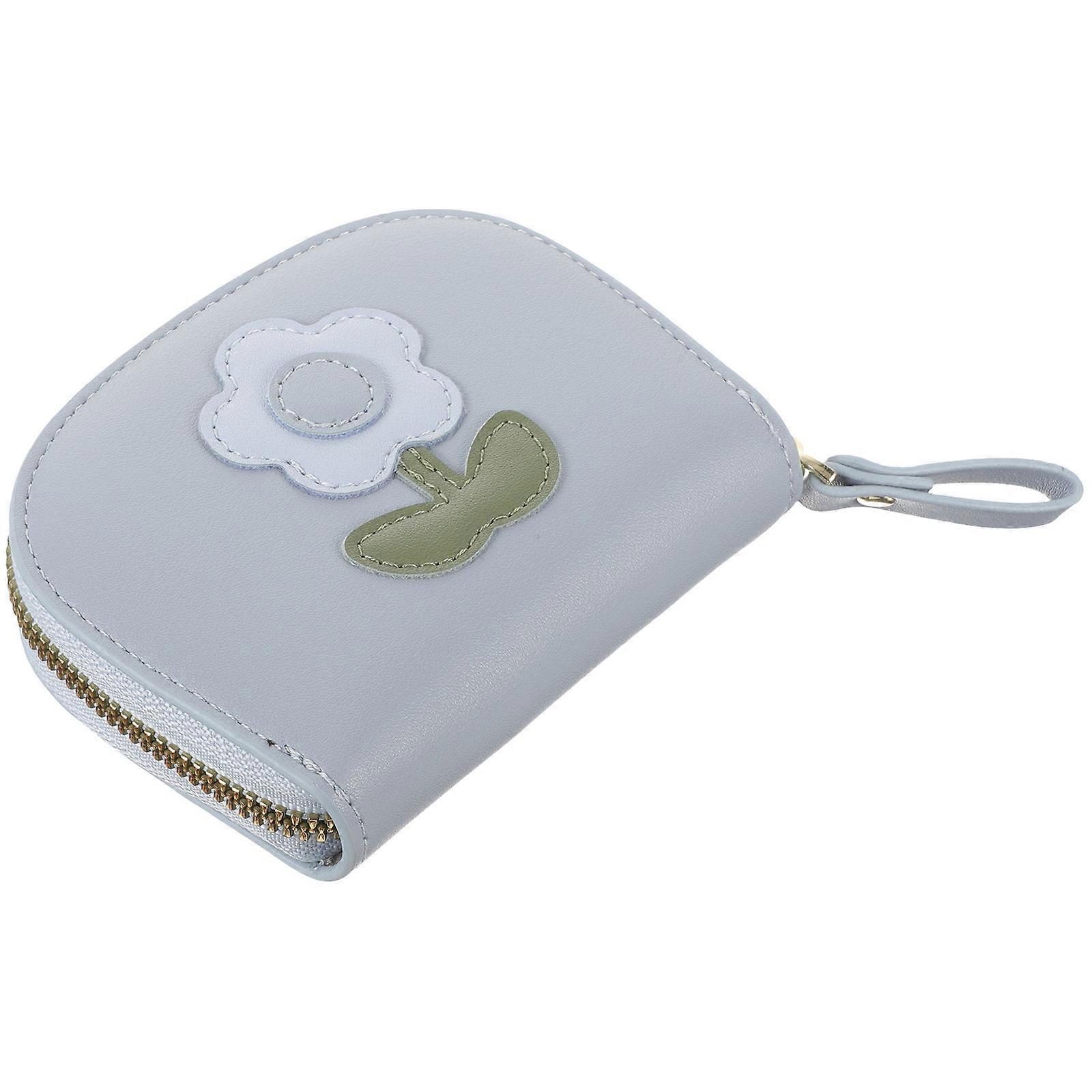 Purse for Women Small Wallet with Card Slots 5Pcs Set Sky Blue