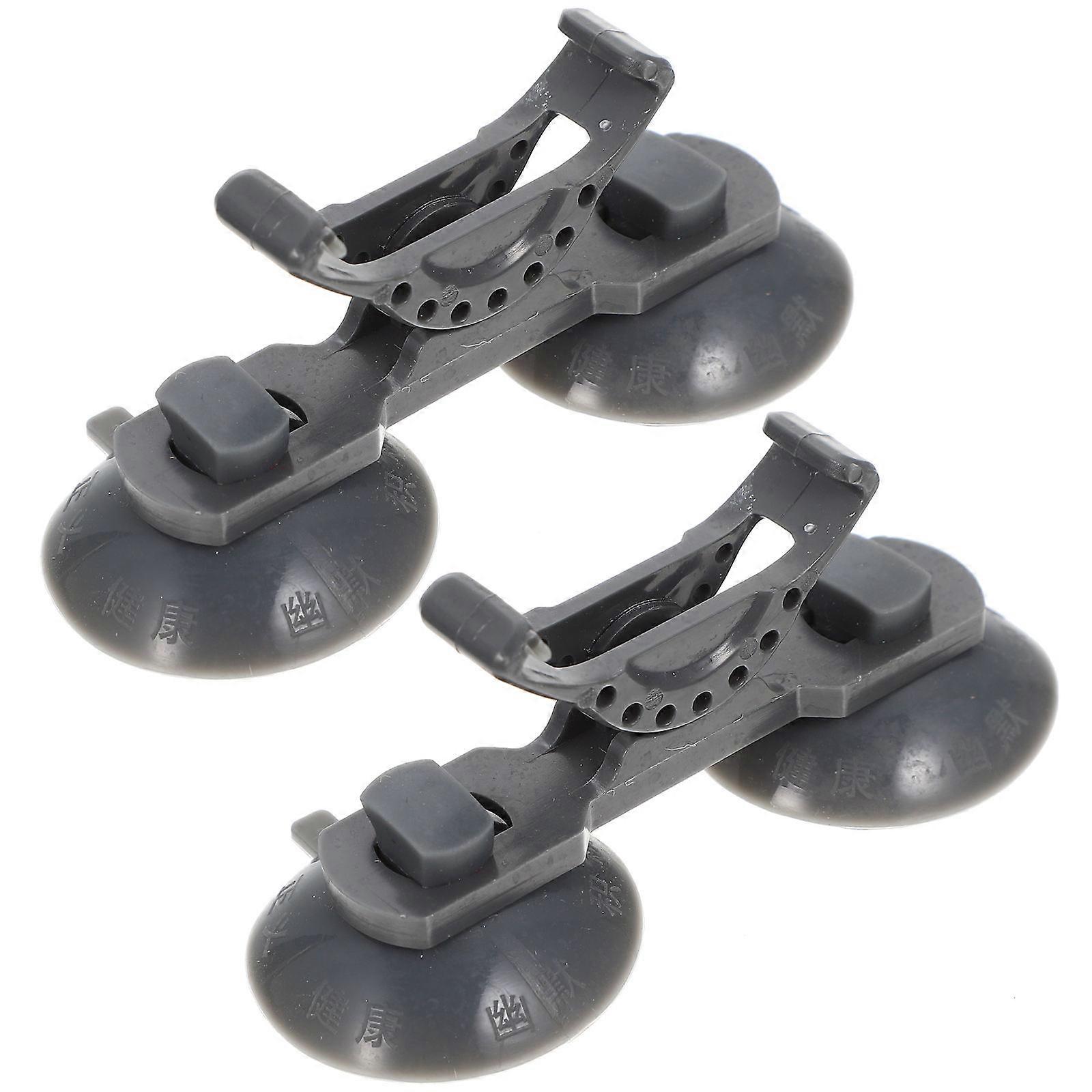Plastic Fish Tank Lamp Brackets Grey for Supporting Lights 8Pcs