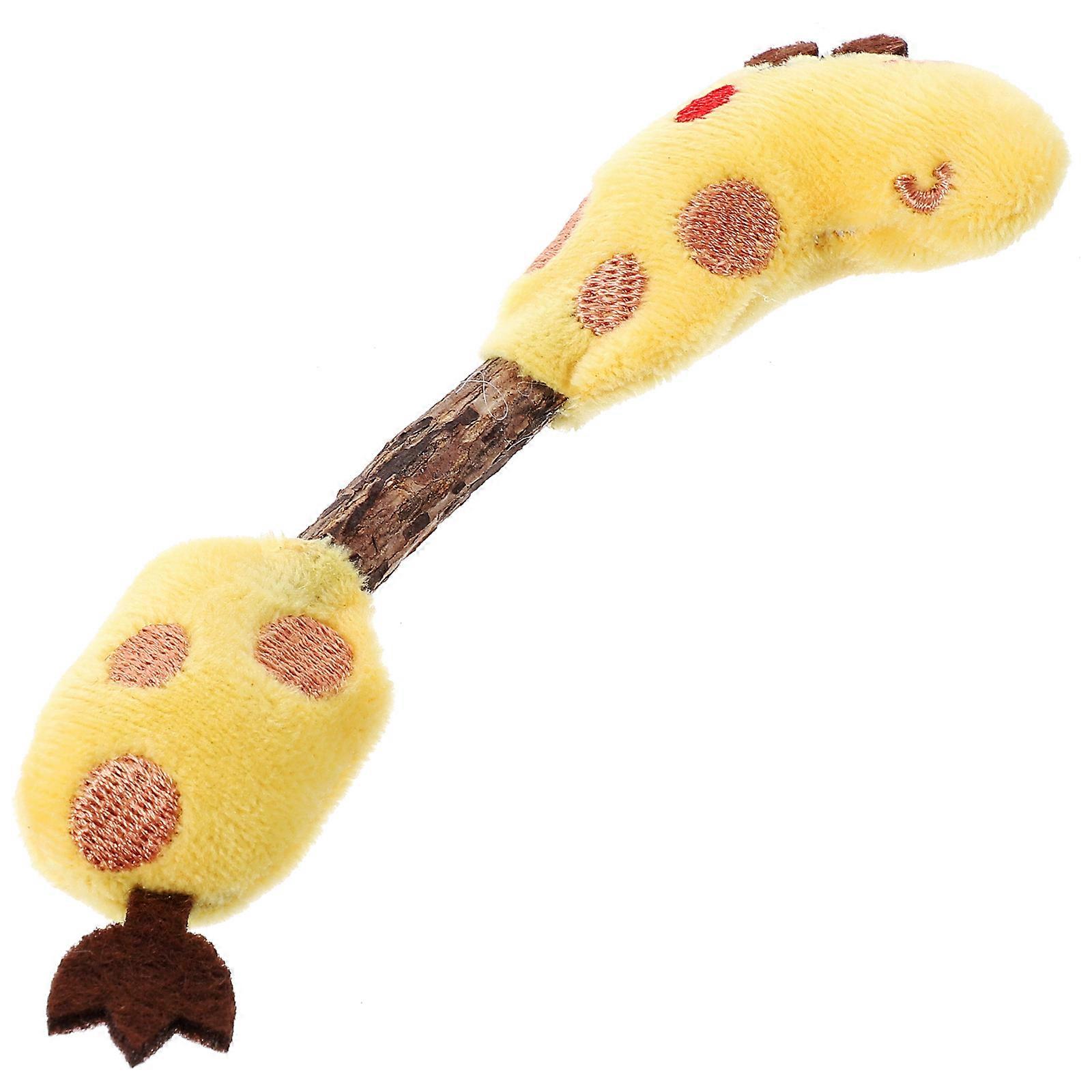 Cat Teaser Toy 5Pcs Cartoon Plush Animal Shape For Indoor Play With Stress Relief Function