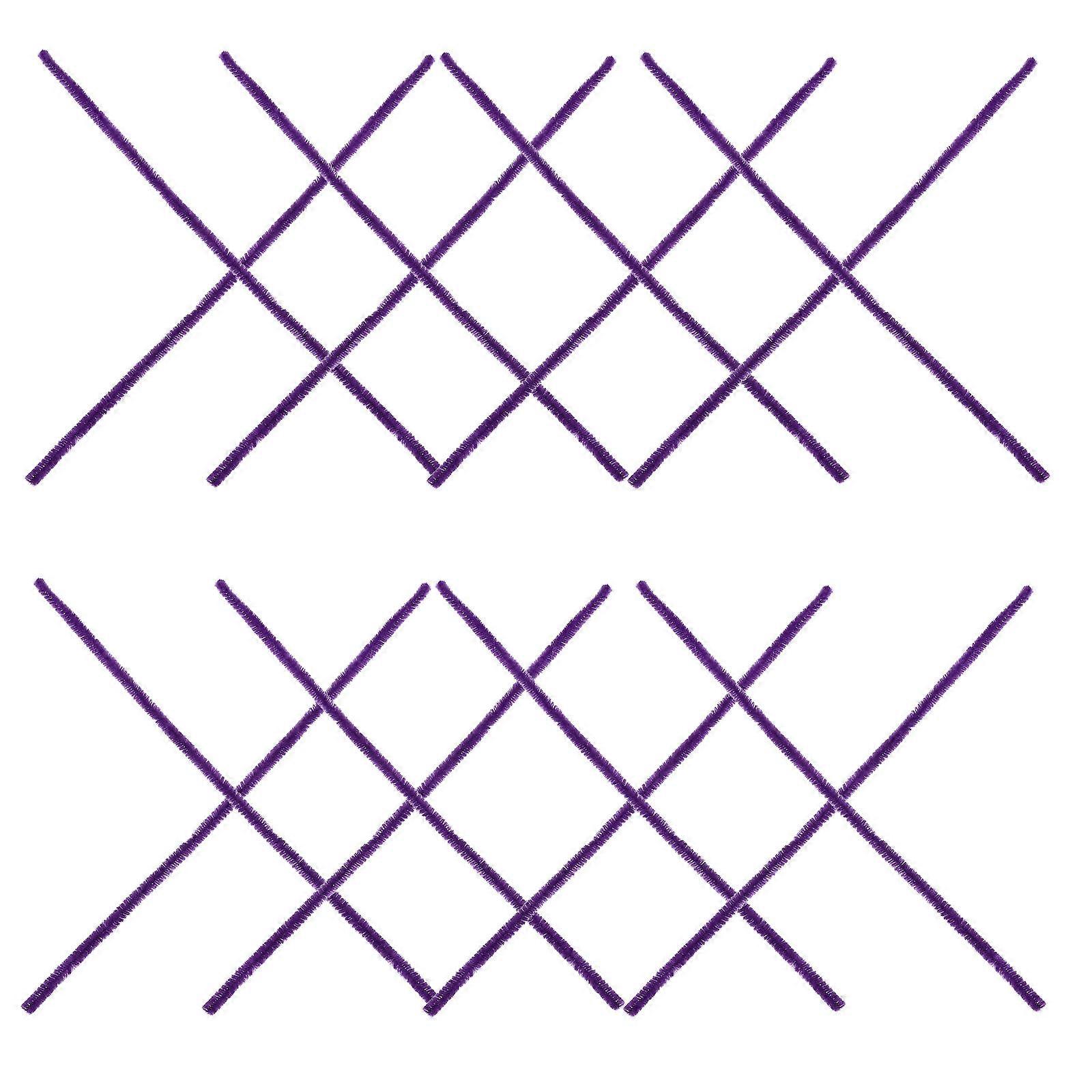 Plush Twisted Sticks for Craft Making 500Pcs Purple Chenille Stems