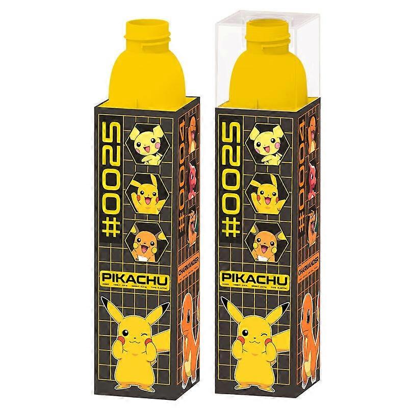 Pikachu Cube Canteen 650ml, portable water bottle