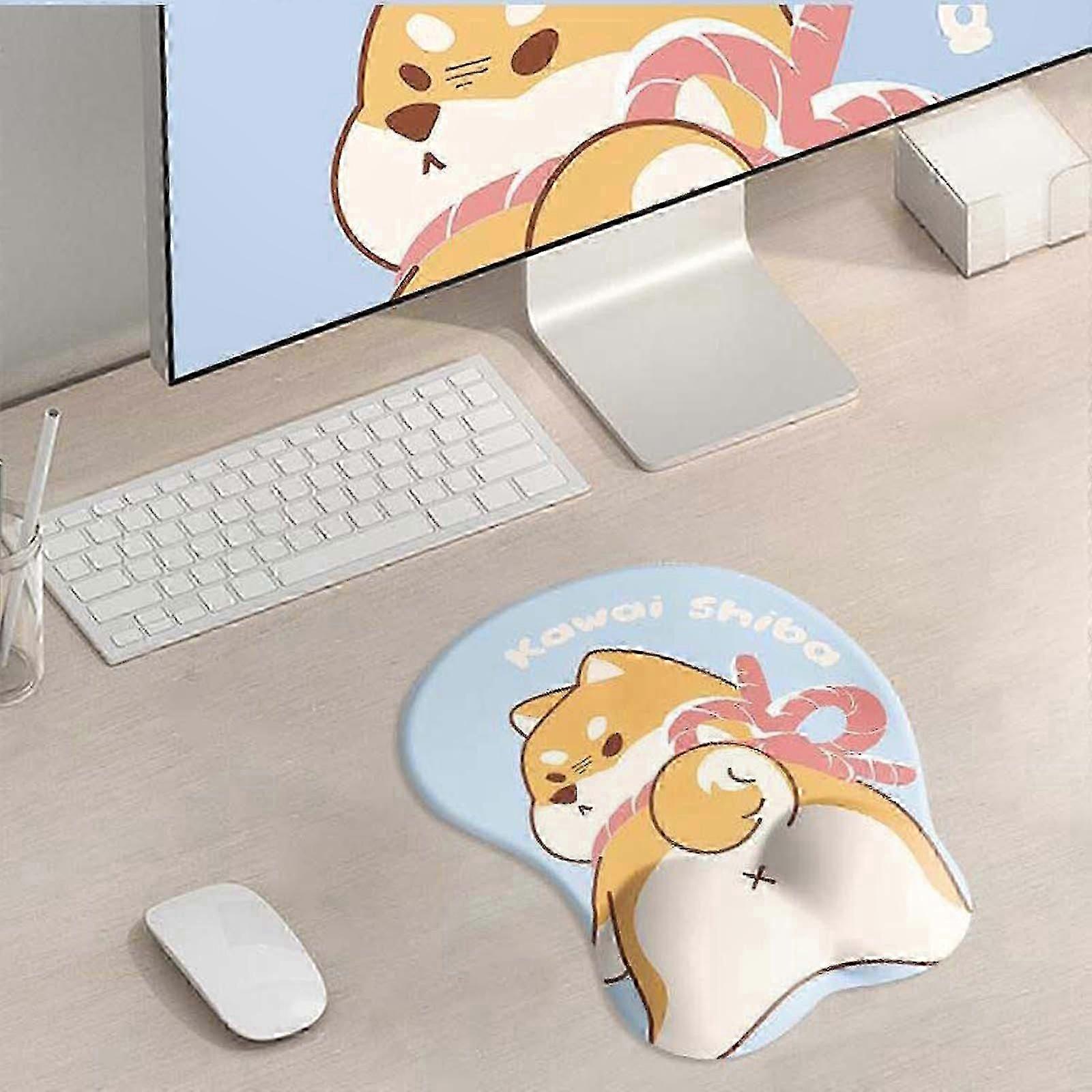Adorable Dog Breed Mouse Pad with Comfortable Wrist Support