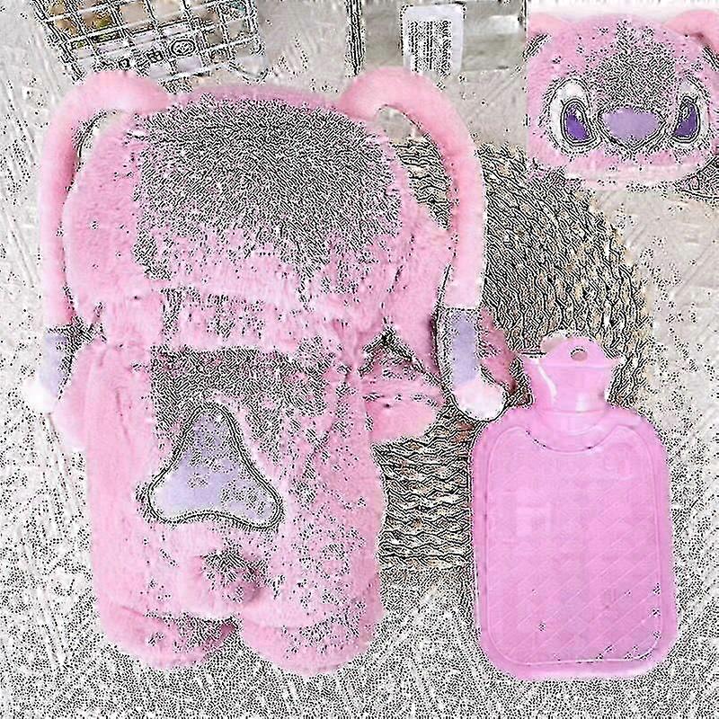 2025 Winter Cartoon Hand Warmer Stitch Water-filled Hot Water Bottle Cute Plush Toy Warm Hand