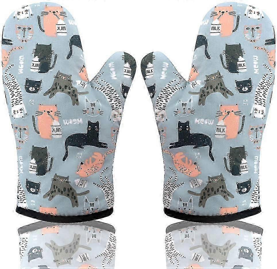 Oven Gloves, Heat Resistant Baking Gloves Potholders, 2 Pack