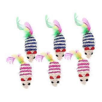 2025 Pack de 6 chatons jouet de dentition, jouet interactif pour chaton, jouet pour chat stimulant le chat, jouet interactif pour chatons, jouet à mâcher pour chats qui font leurs dents, soeur