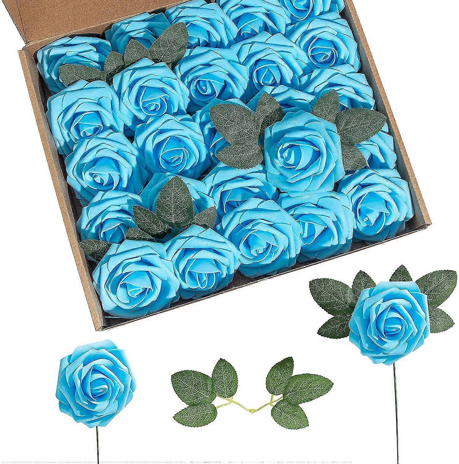 2025 Beautiful Handmade Artificial Roses 25 Per Box