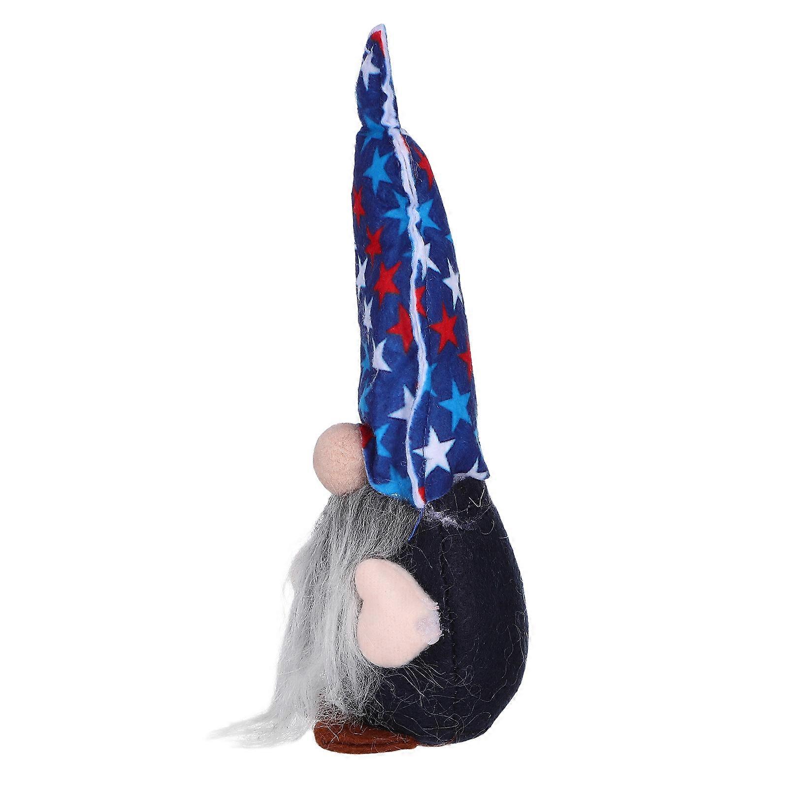 Independence Day Gnome Decorations for Desk with 3Pcs Plush Dolls