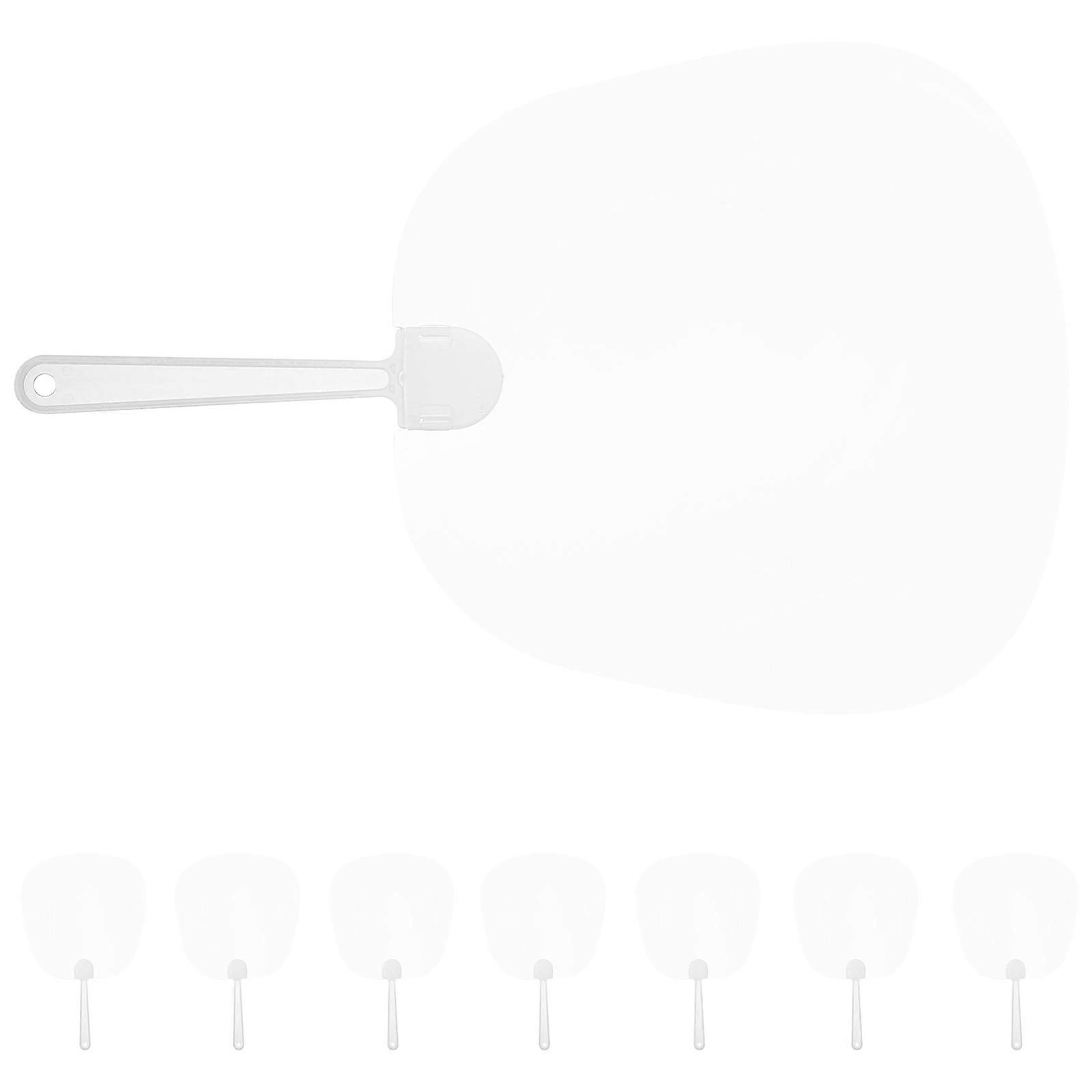 40Pcs Transparent Blank Painting Fans For Artists DIY Painting Projects In White Ideal For Home Decor And Party Decoration