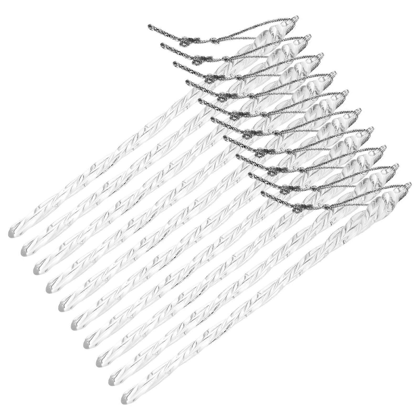 40 Pcs Clear Shape Pendant Decorations For Festive Atmosphere In Christmas Home And Party Events 5.5X0.3in Easy Hanging