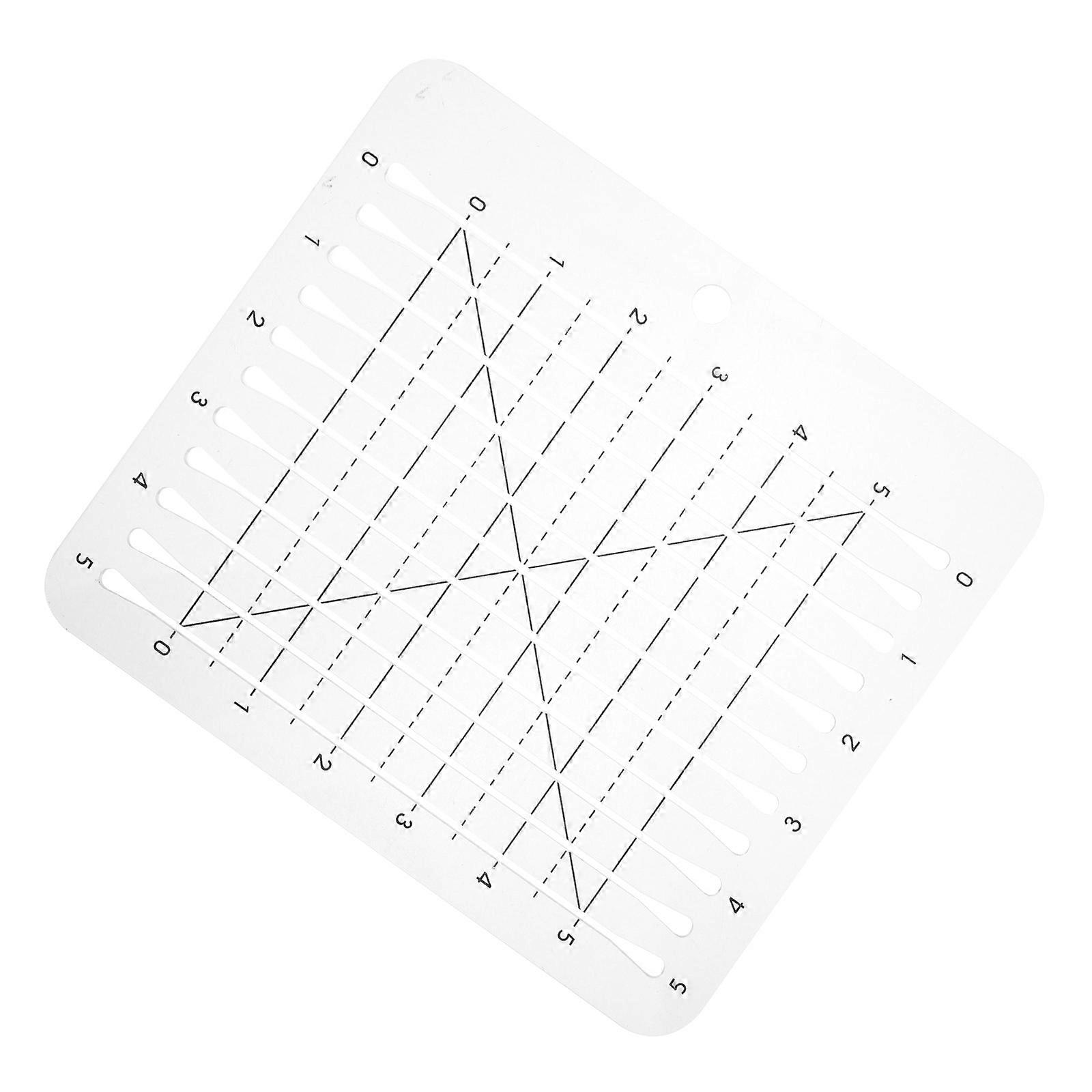 Multi-Use Patchwork Templates 3Pcs Acrylic Ruler For Quilters Suitable For Craft Projects 20.30X17.70X0.30CM