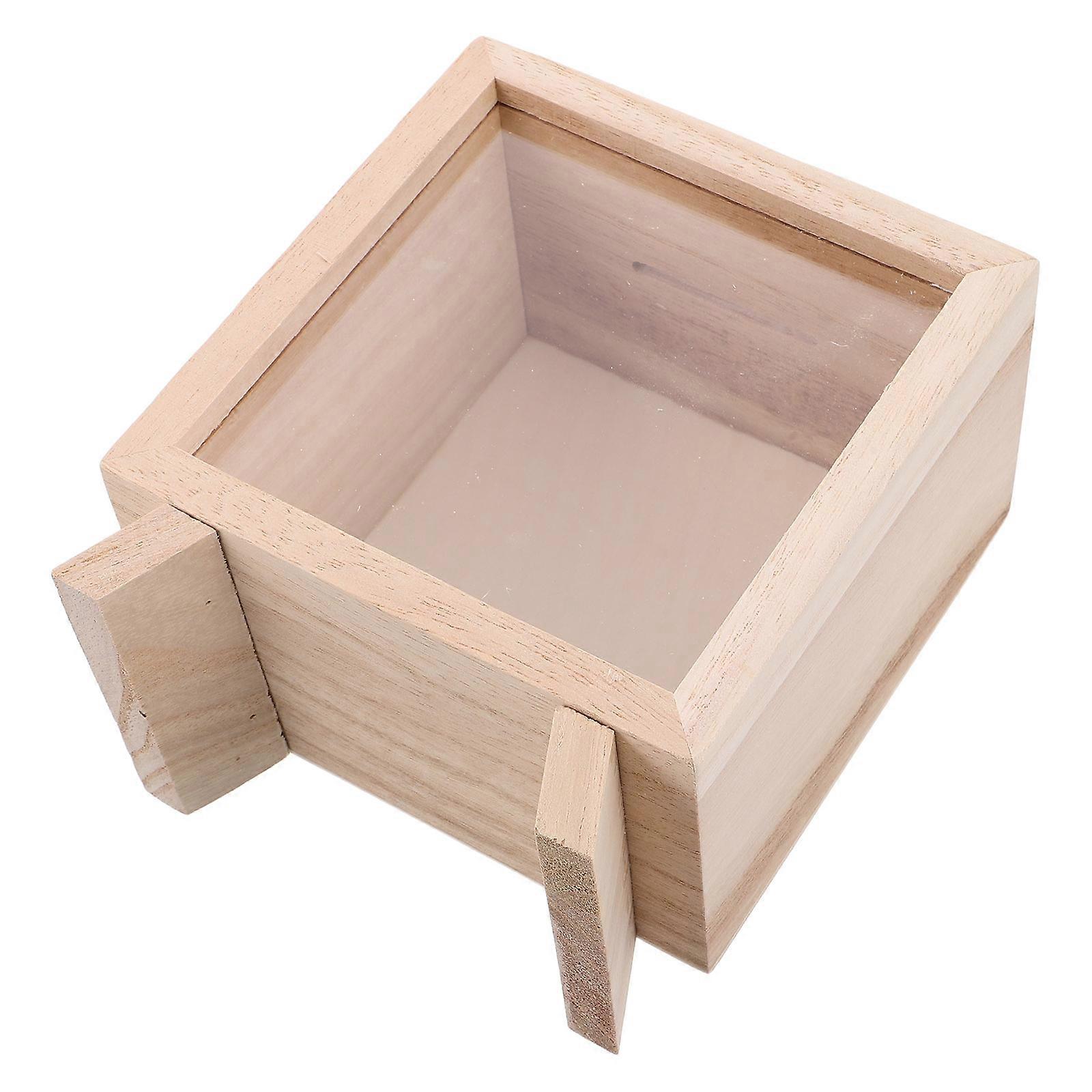 Wooden Piggy Bank for Storage with 6Pcs Unbreakable Coin Banks