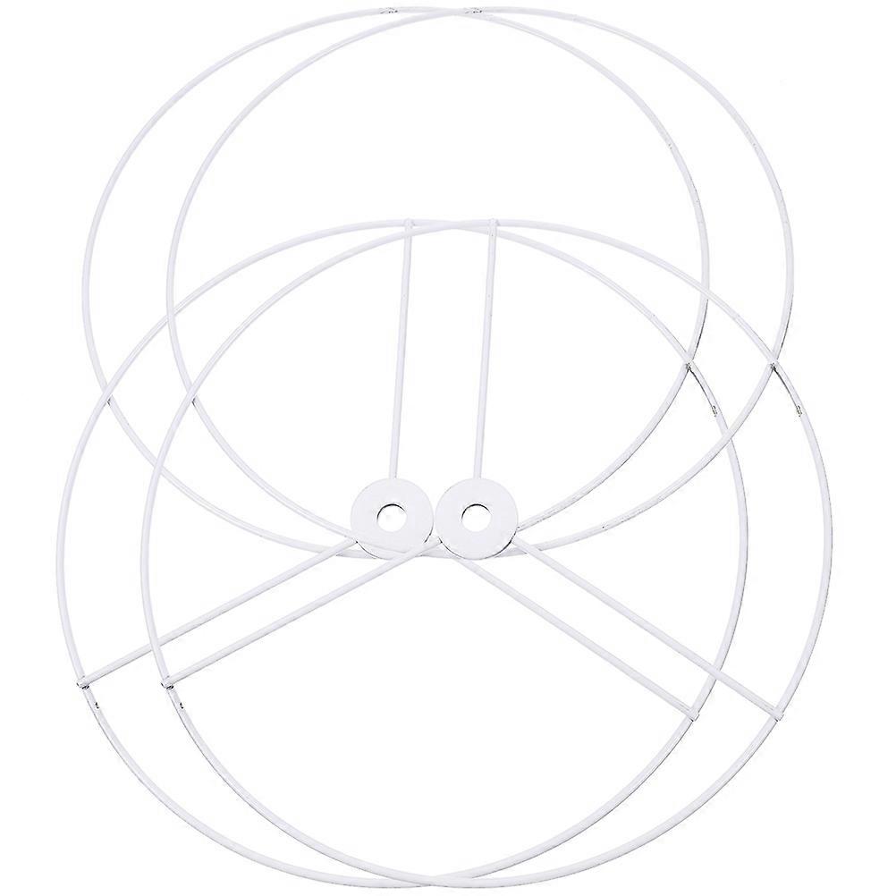 E27 Lamp Shade Rings 8Sets White Iron for Lights DIY Flexibility Lampshade Holder Frame Ring