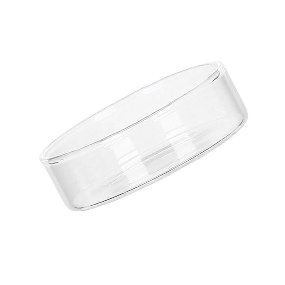 Mini-Servierplatte, Glasteller, Servierplatte, transparent, 8,00 x 8,00 x 2,50 cm, Dessertteller, 1 Set