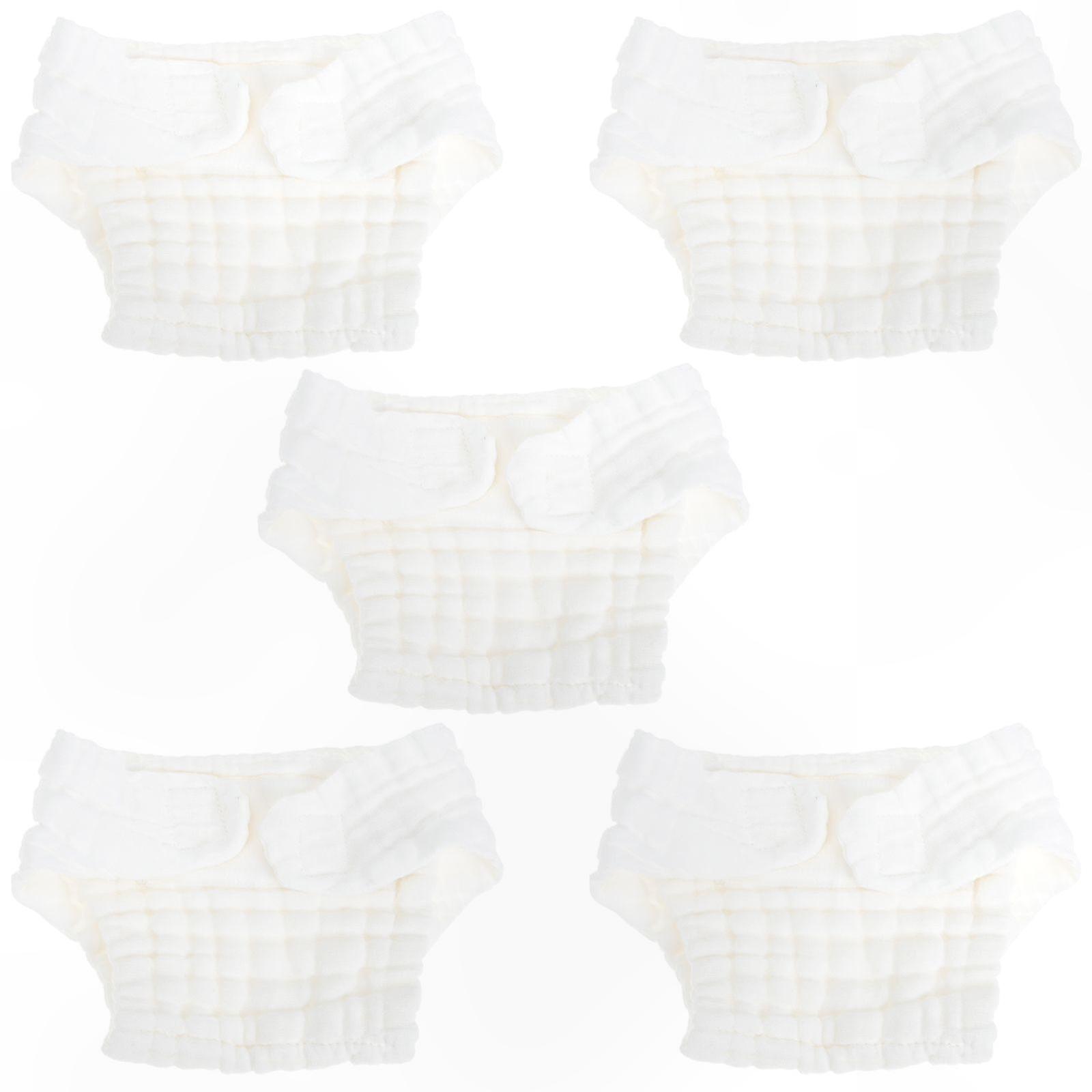 5-Pack Reusable Baby Cloth Diapers for Newborns Washable and Eco-Friendly Diapering Solution