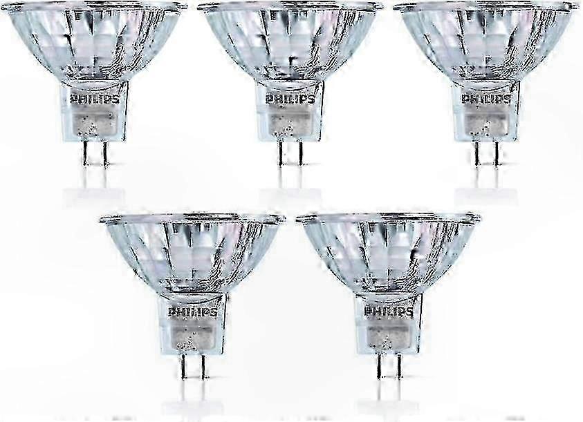5-Pack MR16 Halogen Bulbs 12V 50W GU5.3 Base 36D Beam Angle Dimmable for Indoor Lighting 4000Hrs Long Life Performance Edition