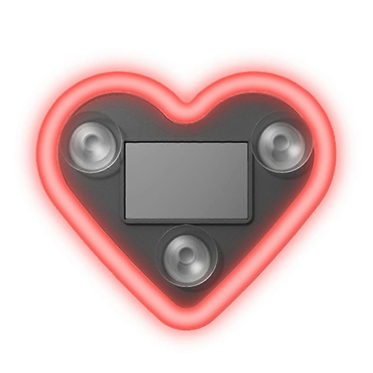 Car LED Ambient Heart Solar Neon Light for Triangle Window Red