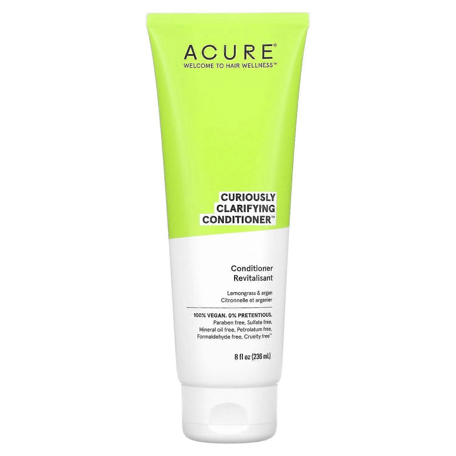 ACURE, Curiously Clarifying Conditioner, Lemongrass & Argan, 8 fl oz (236.5 ml)
