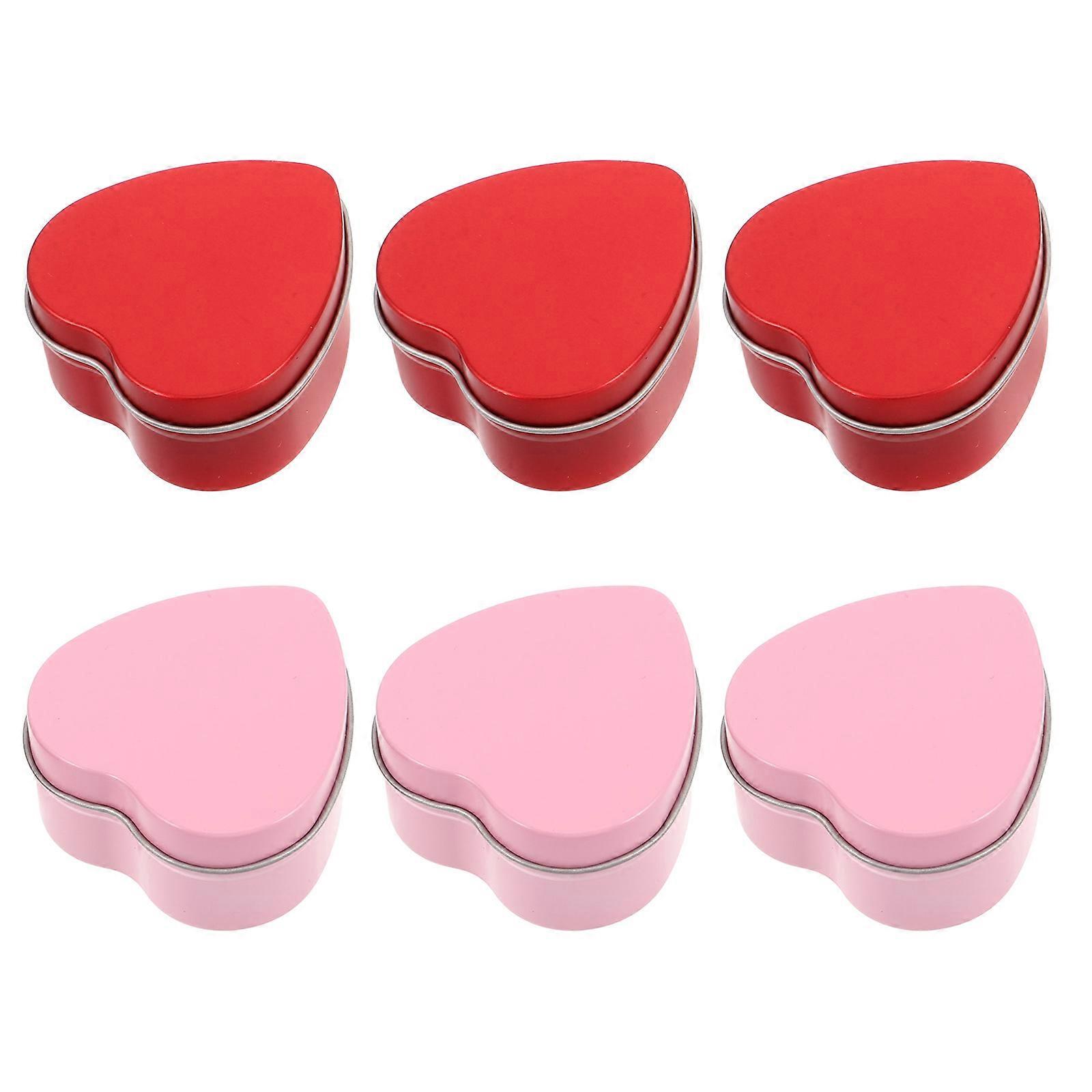 Heart Shaped Metal Tins With Lids For Storage Candy Earrings Small Presents 24Pcs Ideal For Valentine's Day