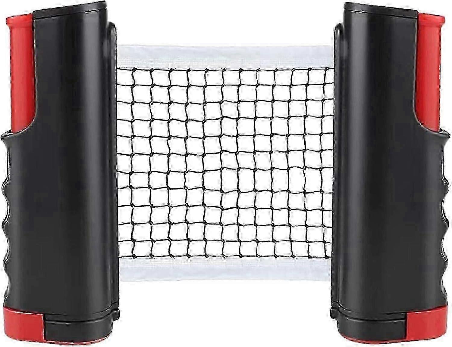 Retractable Ping Pong Net, Portable Table Tennis Net Stand, Perfect for Ping Pong Table, Desk, Dining Table, Adjustable Length 190CM