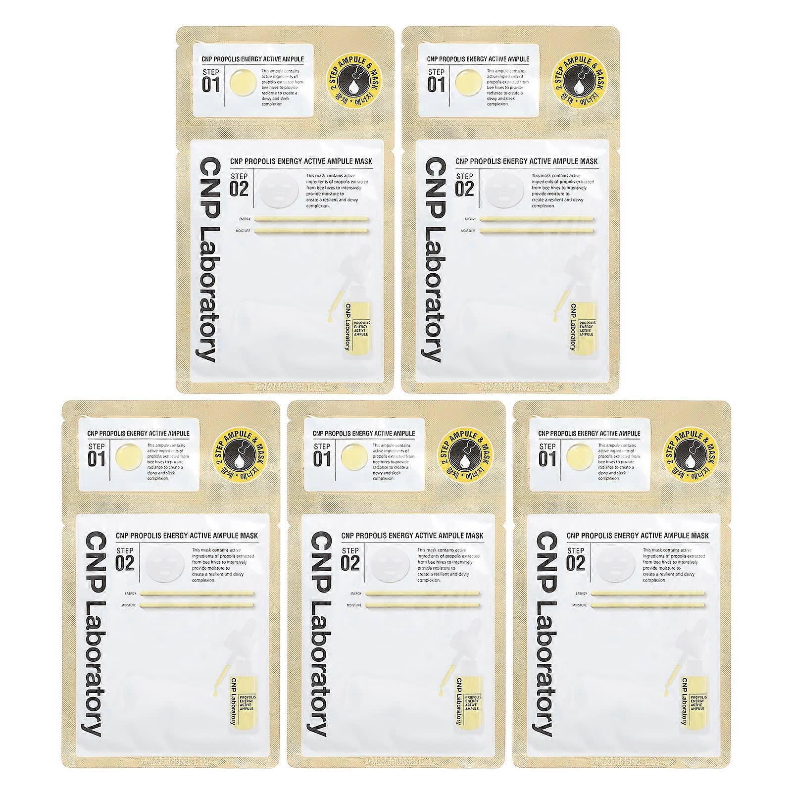 2 Step Propolis Energy Active Ampule & Beauty Mask Set, 5 Sets