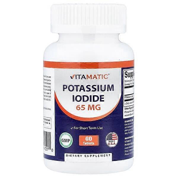 Vitamatic, Potassium Iodide, 60 Tablets (32.5 mg per Tablet)