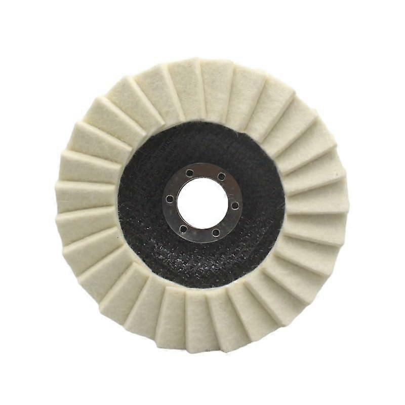 Polishing Discs Pack Of 5 125 MM X 22.2 MM Felt For Angle Grinders Buffing For Varnish Wood Plastic  Gloss