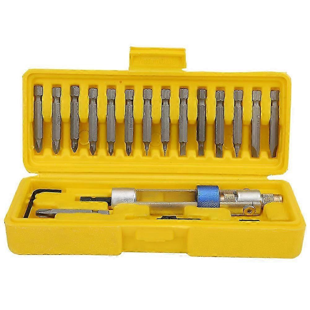 20 Pcs Countersink Drill Kit Multi Function Quick Adapter for Pneumatic Screwdriver 25-26s