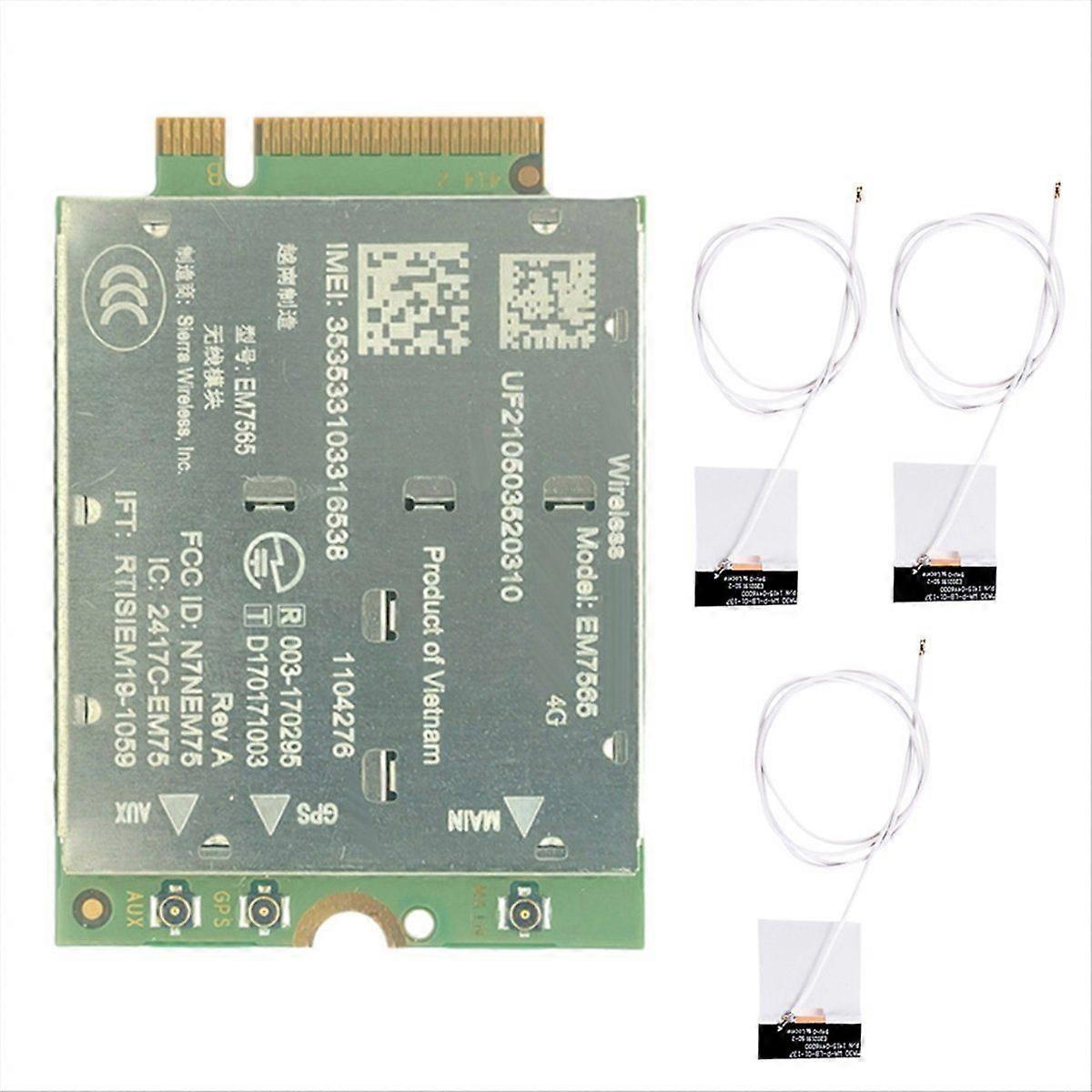 EM7565 4G LTE Module+3X Antenna for Laptop Wireless Module