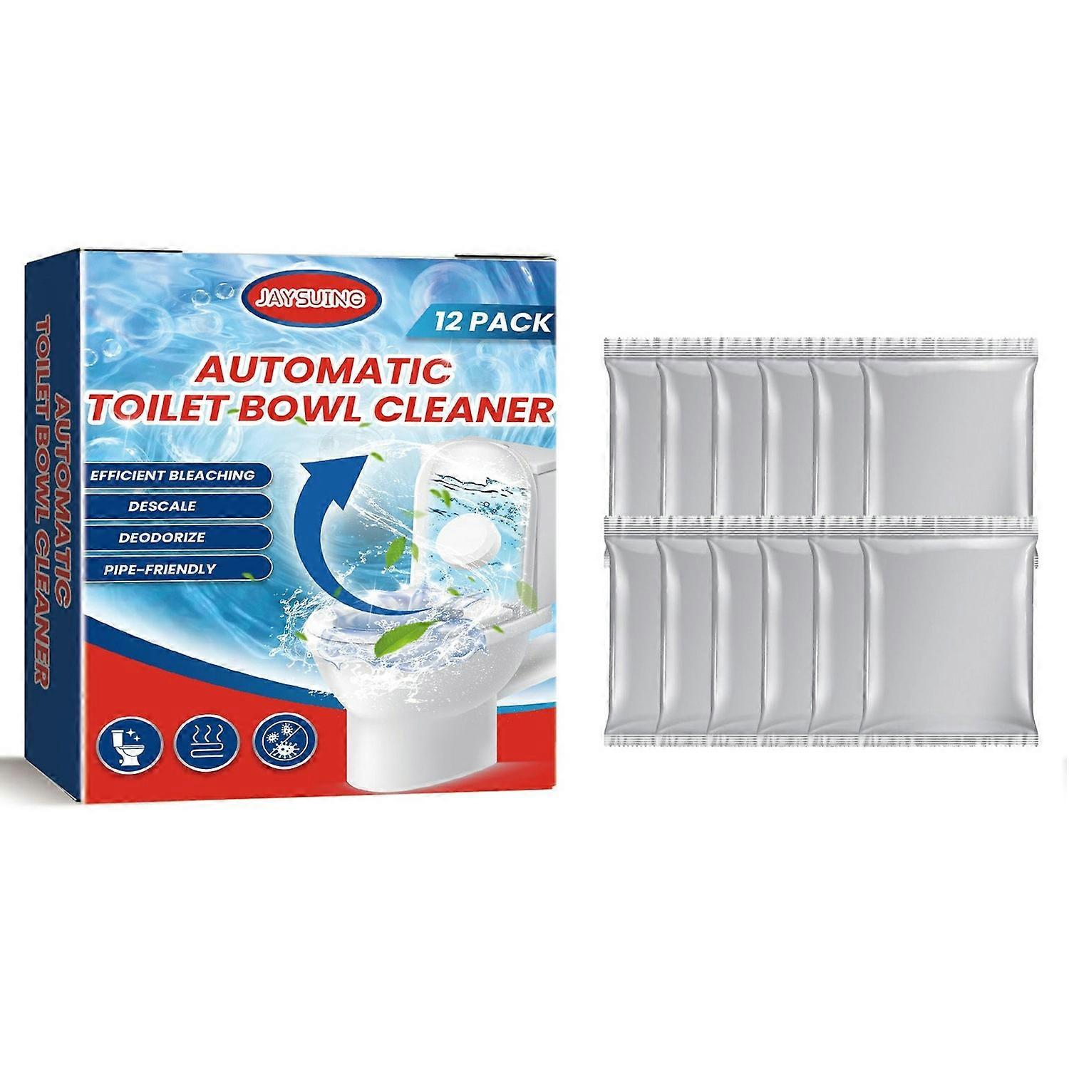 1-6 STKS JAYSUING JA082302211 12 stks Toiletpot Reinigingstabletten Vlekverwijderaar Deodorant voor Thuis Heet