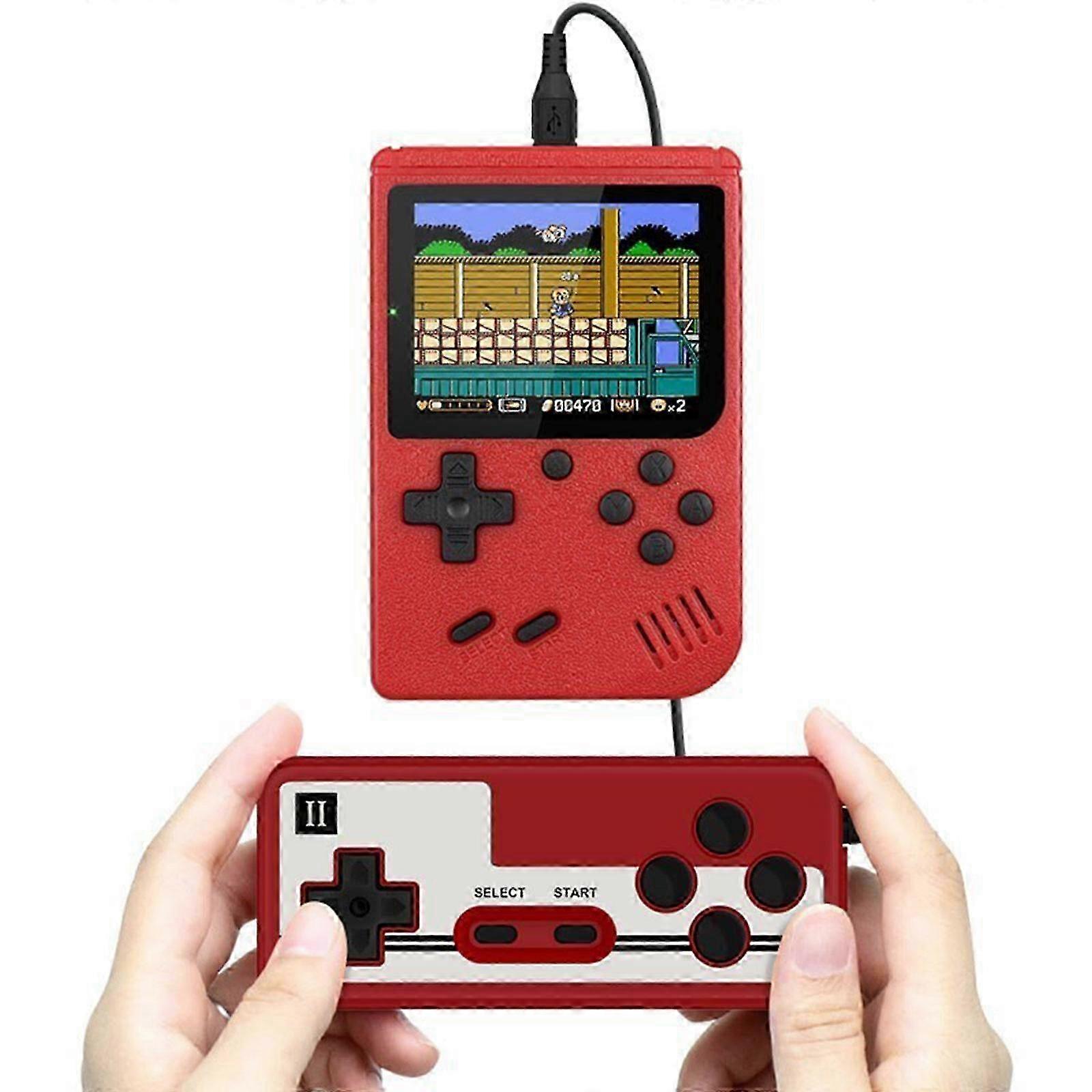 Handheld Game Console, 400 in 1 Portable Retro Gaming Console for Kids & Adults with 2-Player Option, Rechargeable Battery, TV Connect