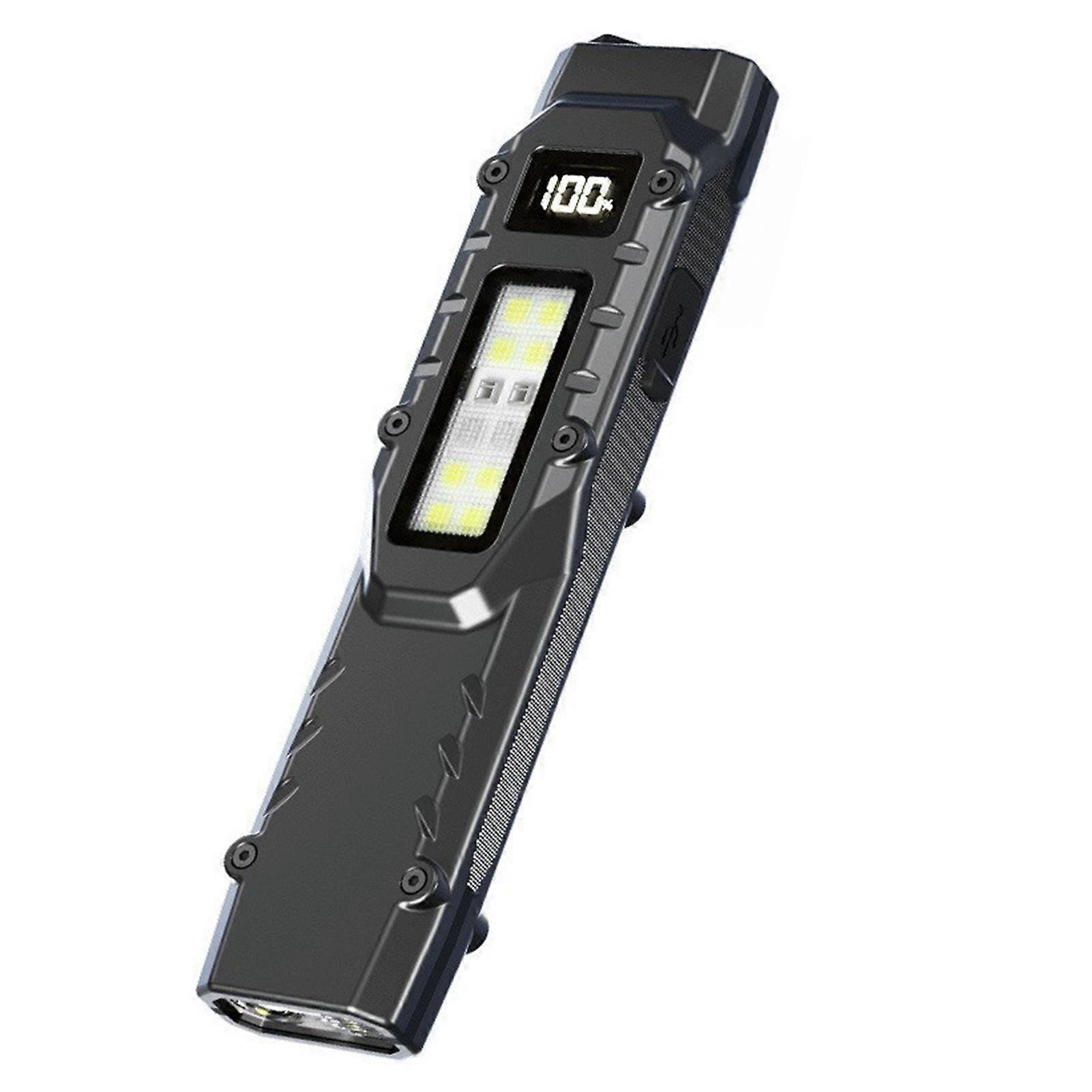 Jikaixiang LED Flashlight with Power Display High Lumens Super Bright Waterproof Compact Portable Rechargeable Handheld Flashlight